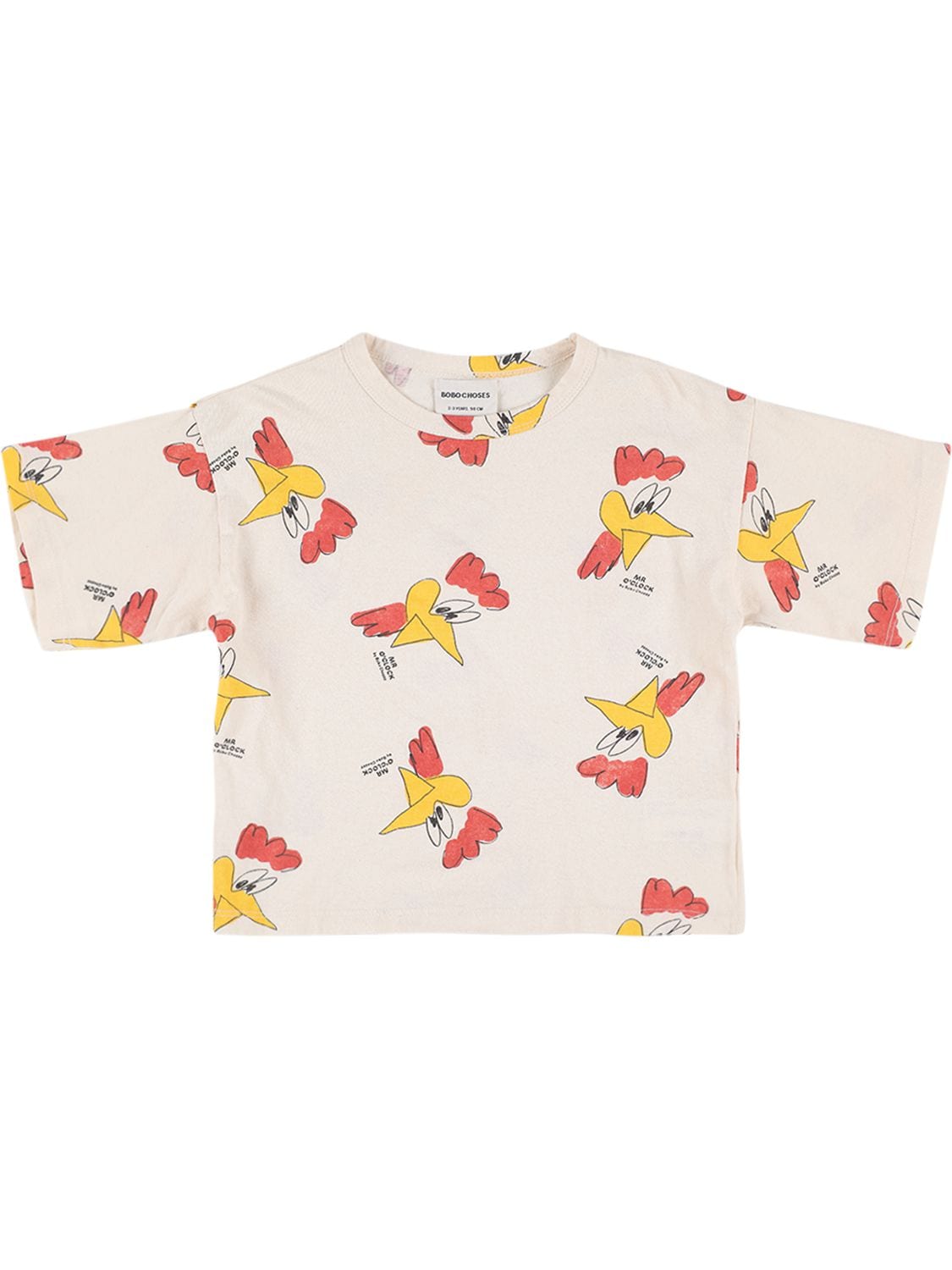 Chicken Print Organic Cotton T-shirt - BOBO CHOSES - Modalova