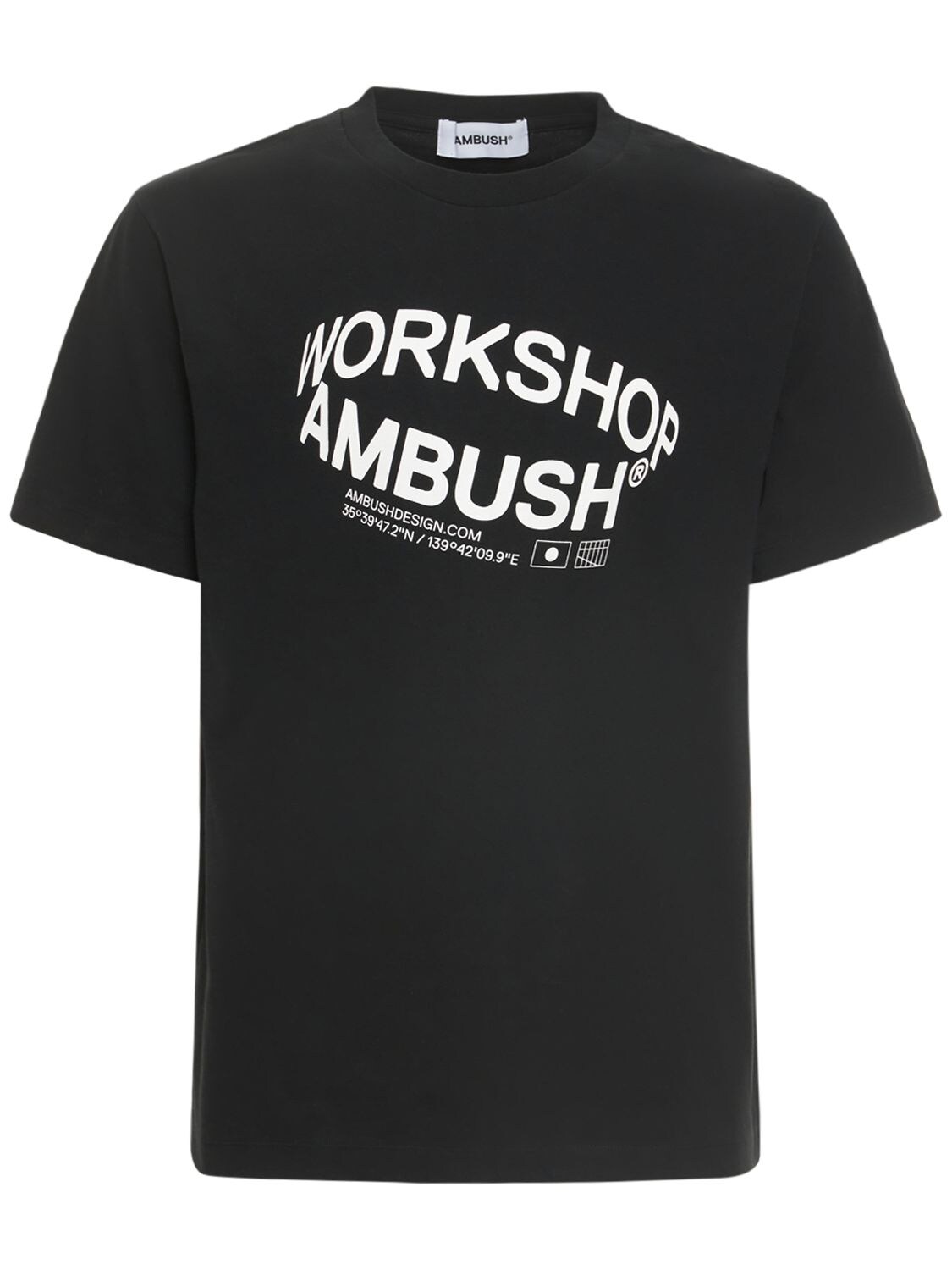 T-shirt In Jersey Di Cotone Con Logo - AMBUSH - Modalova