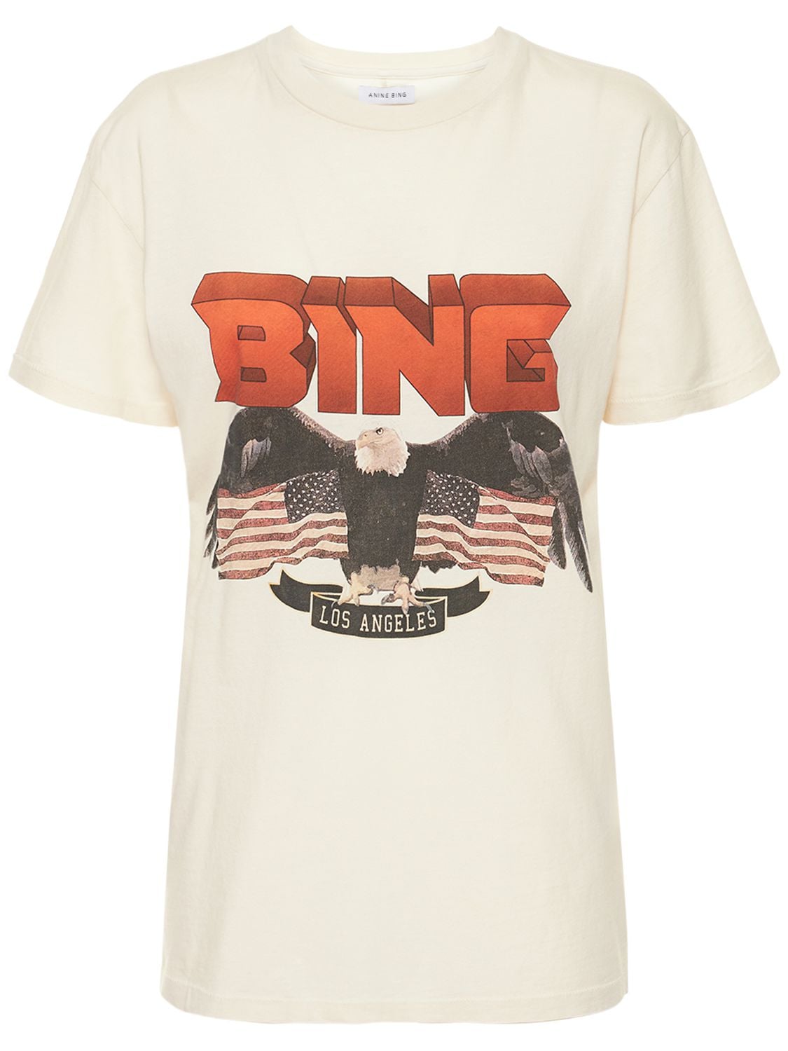 T-shirt Vintage Bing In Jersey Con Stampa - ANINE BING - Modalova