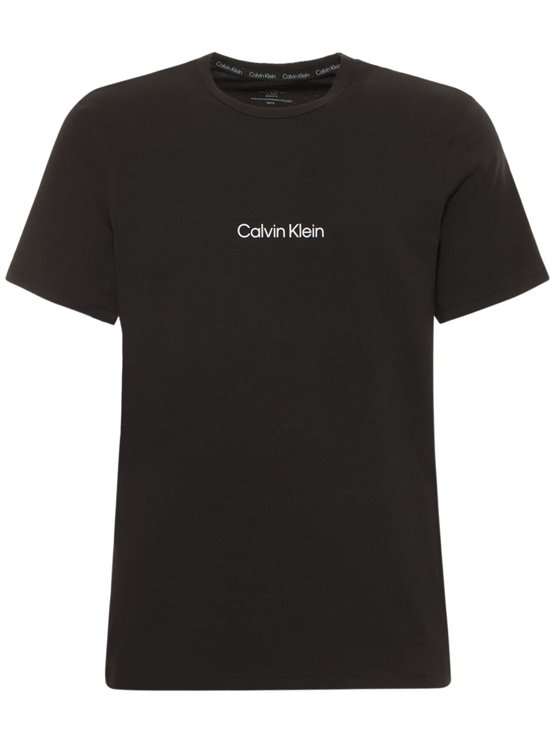 T-shirt In Misto Cotone Con Logo - CALVIN KLEIN UNDERWEAR - Modalova