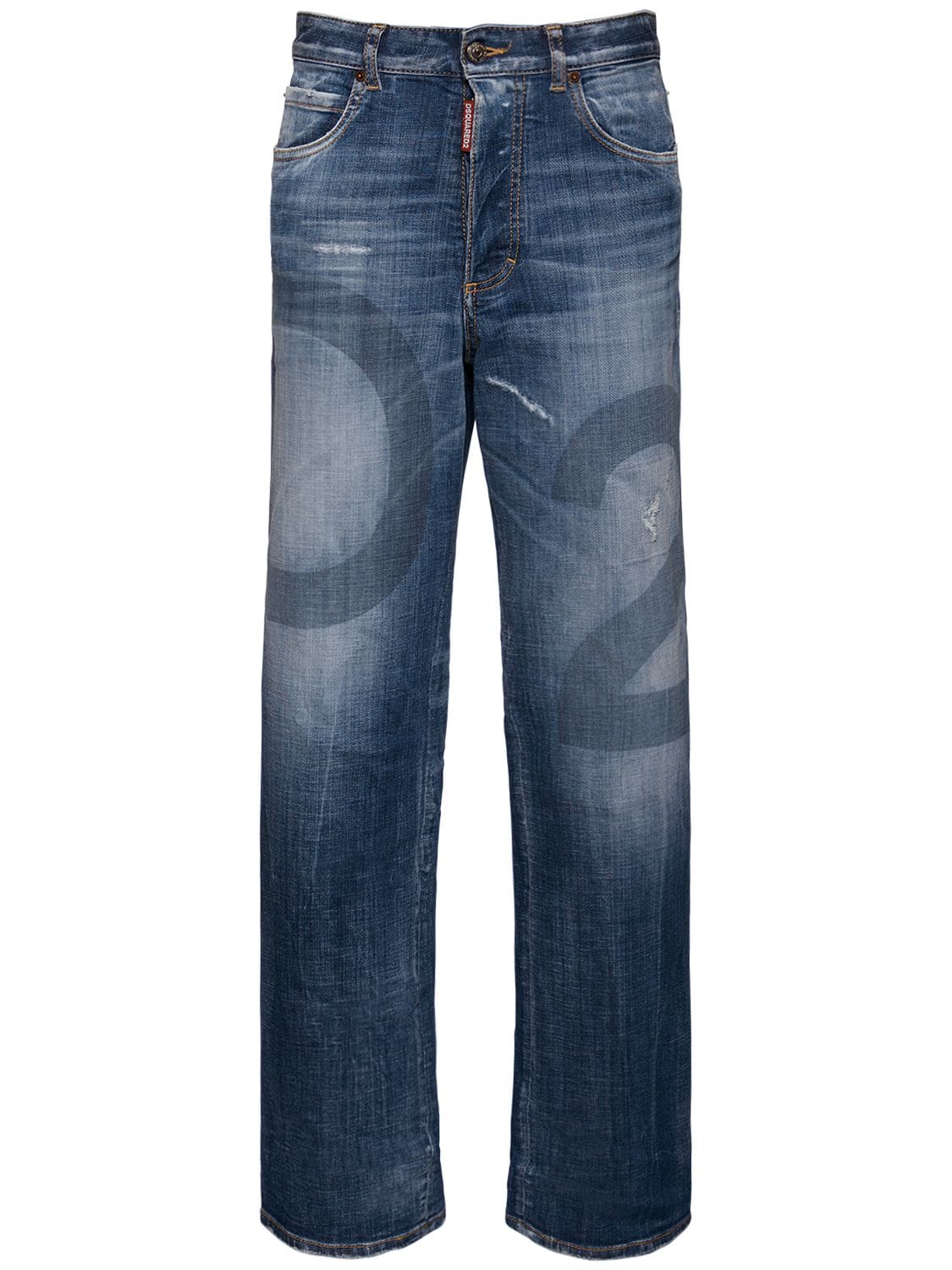 Jeans San Diego In Denim Stonewashed Con Logo - DSQUARED2 - Modalova