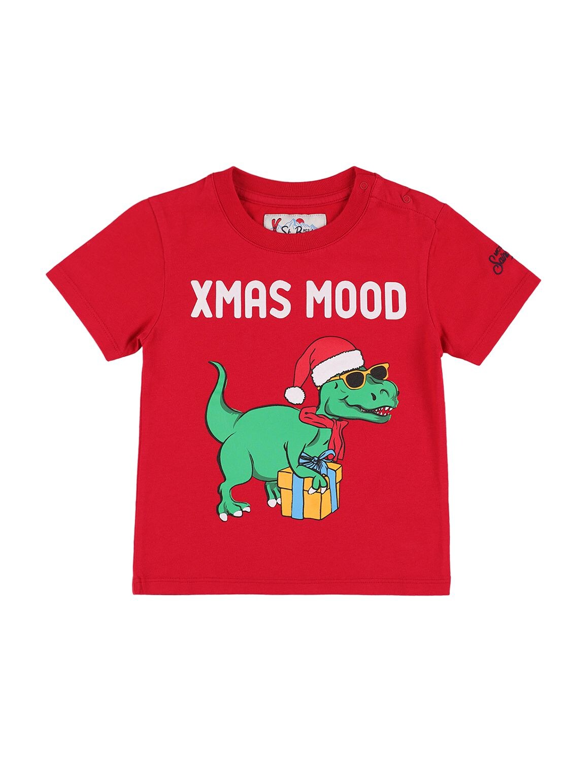 Dino Print Jersey T-shirt W/ Logo - MC2 SAINT BARTH - Modalova