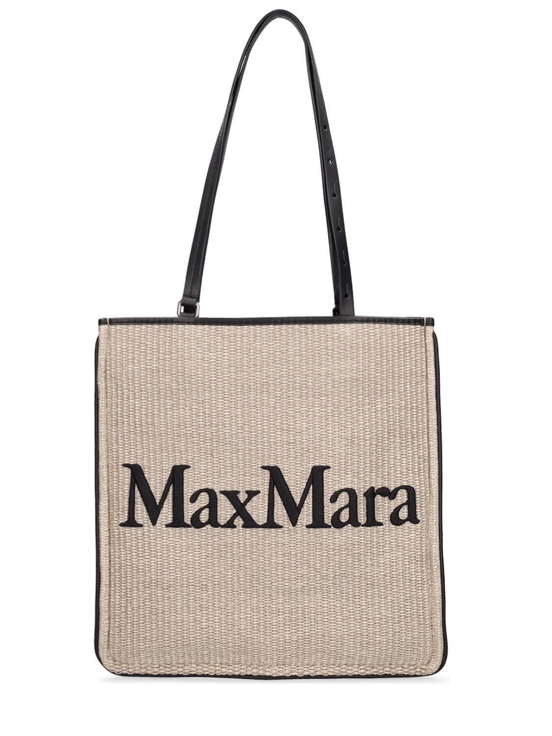 Borsa Shopping Easybag Effetto Rafia - MAX MARA - Modalova