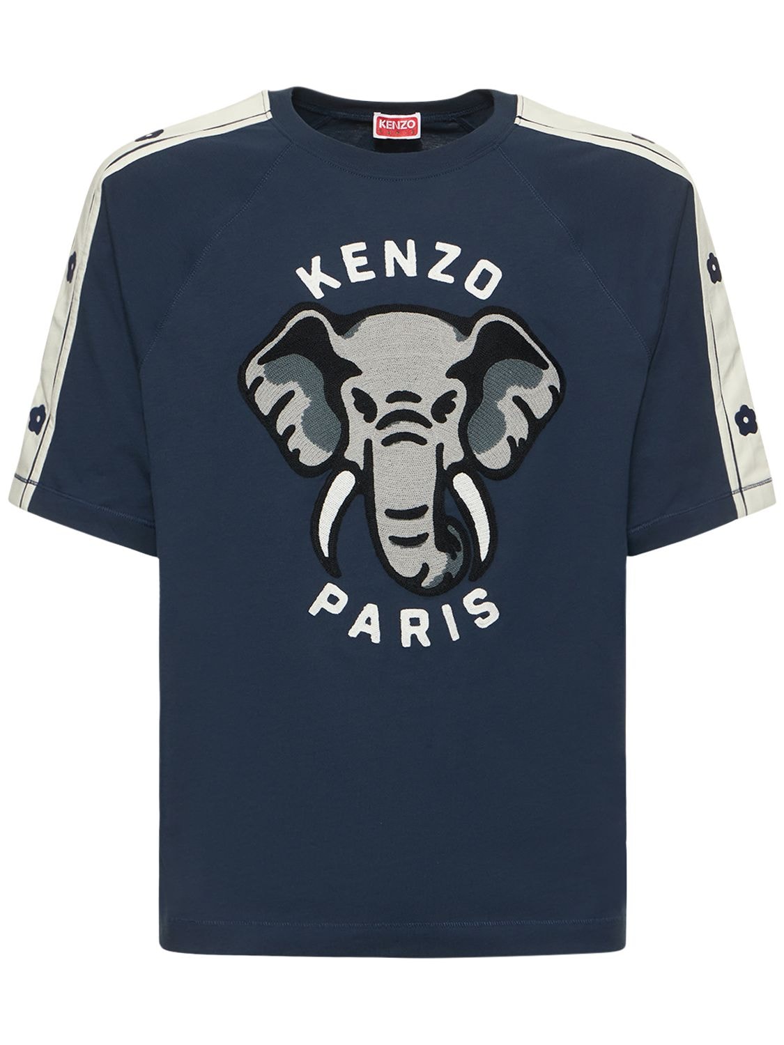 T-shirt Slim Fit Elephant In Jersey - KENZO PARIS - Modalova