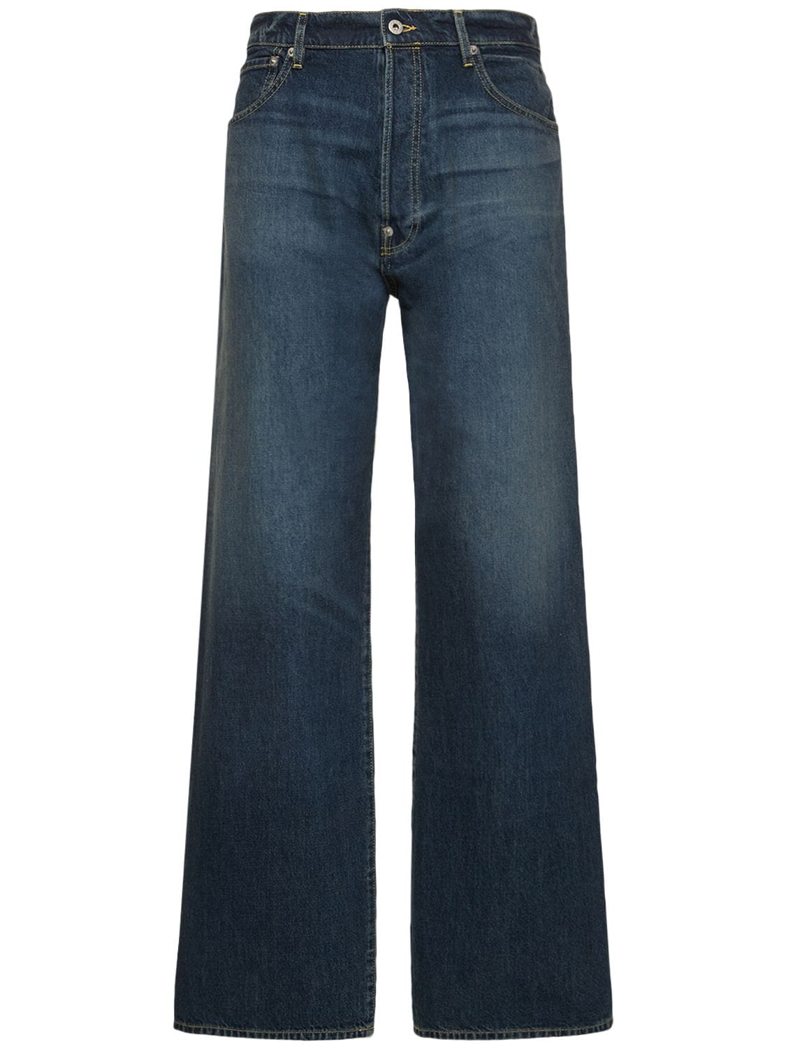 Jeans Relaxed Fit In Denim Di Cotone 24.5cm - KENZO PARIS - Modalova