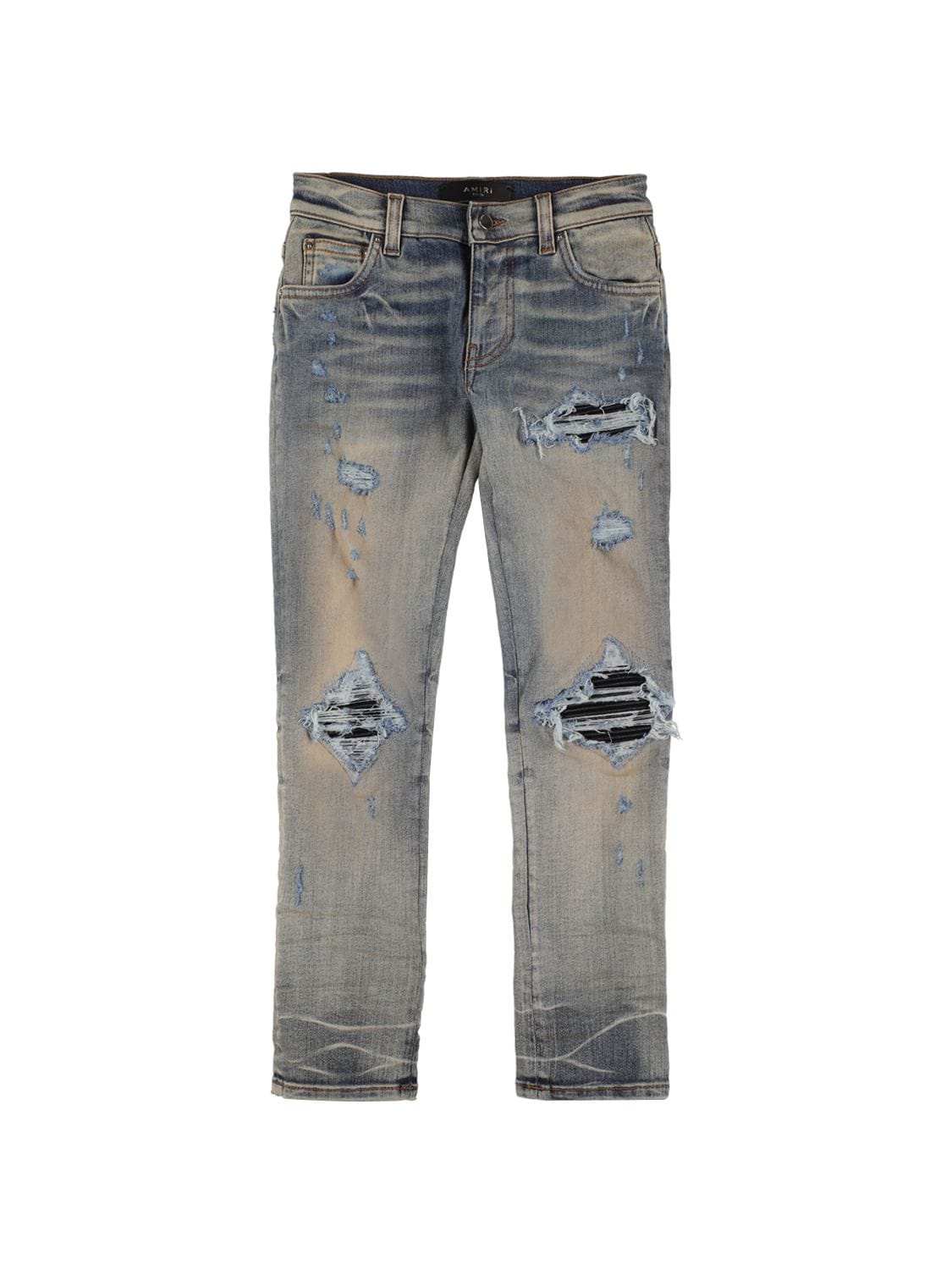 Distressed Stretch Cotton Jeans - AMIRI - Modalova