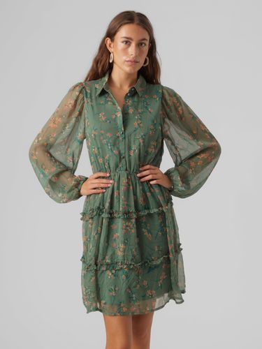 Vestito Corto Regular Fit Collo Camicia - Vero Moda - Modalova
