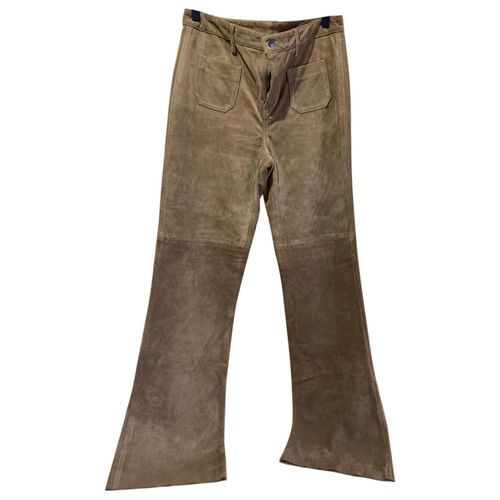 Pantaloni tailleur in Pelle - Couture Du Cuir - Modalova