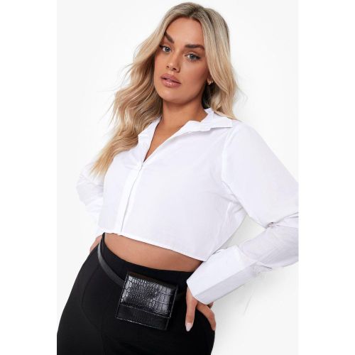 Borsello con cintura Plus Size effetto coccodrillo - boohoo - Modalova