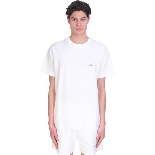 T-Shirt in Cotone Bianco - Flaneur Homme - Modalova