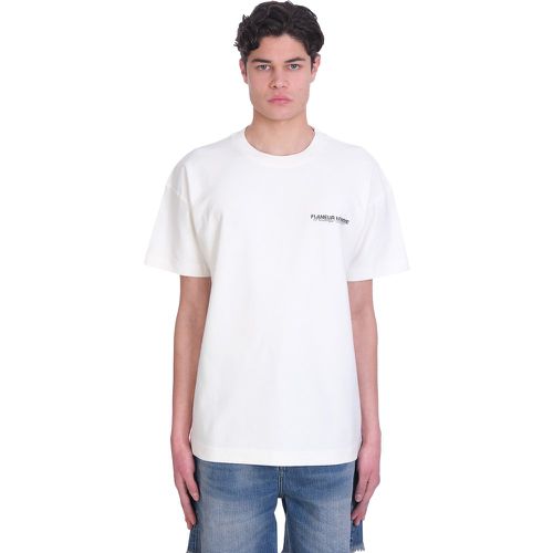 T-Shirt in Cotone Bianco - Flaneur Homme - Modalova