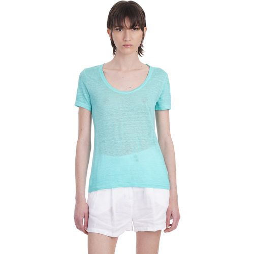 T-Shirt in lino Celeste - 120% - Modalova