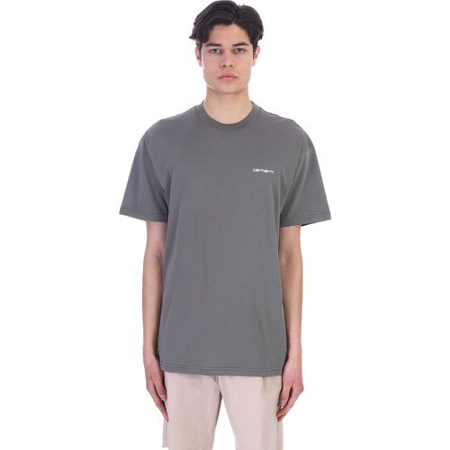 T-Shirt in Cotone Khaki - Carhartt WIP - Modalova