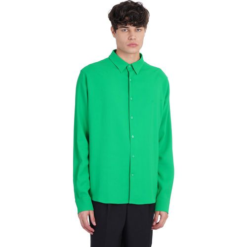 Camicia in viscosa Verde - Ami Paris - Modalova