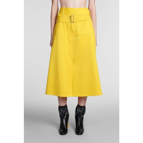 Gonna in Lana Gialla - Jil Sander - Modalova