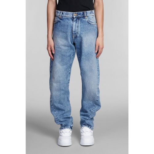 Jeans in denim Celeste - Versace - Modalova