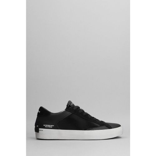 Sneakers in pelle e tessuto Nero - Crime - Modalova