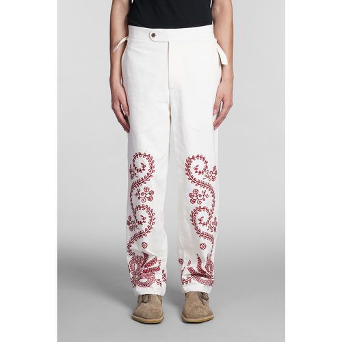 Pantalone in Cotone Bianco - Bode - Modalova