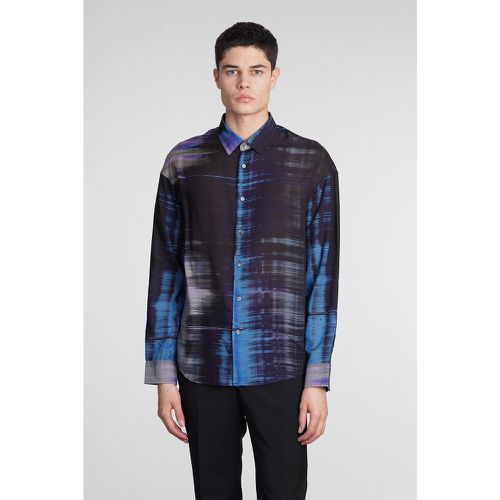 Camicia in Cotone Blu - Emporio Armani - Modalova