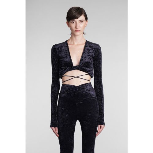 Topwear Judy in Velluto Nero - The Andamane - Modalova