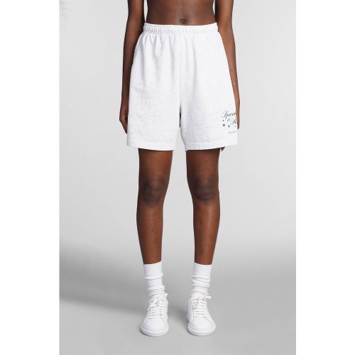 Shorts in Cotone Grigio - Sporty & Rich - Modalova