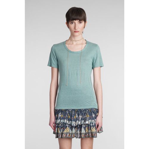 T-Shirt Kilian in Cotone Verde - Isabel Marant Etoile - Modalova