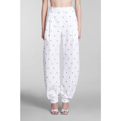 Pantalone Rey in Cotone Bianco - The Attico - Modalova