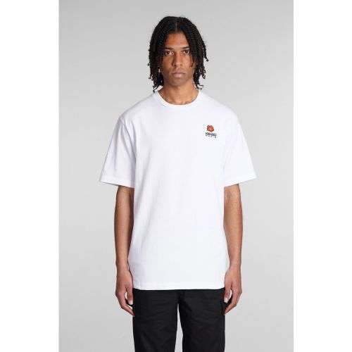 T-Shirt in Cotone Bianco - Kenzo - Modalova