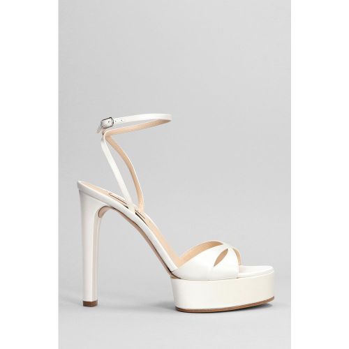 Sandali in Raso Bianco - Casadei - Modalova