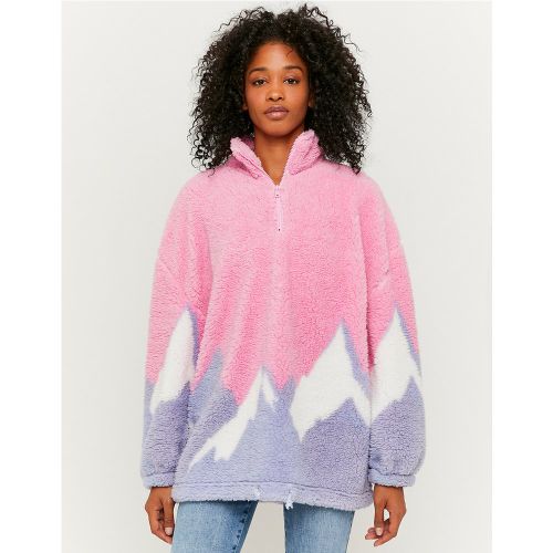 Felpa Oversize con Pelliccia Sintetica - Tw - Modalova