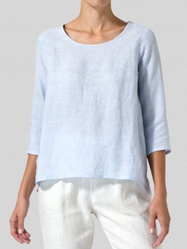 Donna Casuale Sciolto Top Tunica Camicetta Camicia - JustFashionNow - Modalova