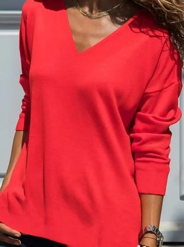 Donna Casuale Top Tunica Camicetta Camicia Maglione - Modetalente - Modalova