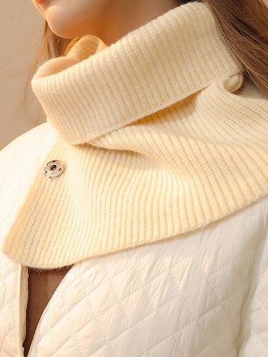 Casuale Semplice Tinta unita Cotone schiocco Sciarpa Autunno e Inverno Caldo, Traspirante, A prova di vento Sciarpa Accessori - Noracora - Modalova