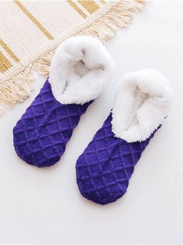 Di lana Intrecciare Disegno Corallo vello Calzini Pavimento Calzini Autunno Inverno Caldo Accessori - Noracora - Modalova