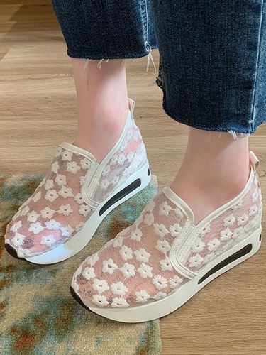 Pizzo Floreale Traspirante Comfort Scarpe da ginnastica - JustFashionNow - Modalova