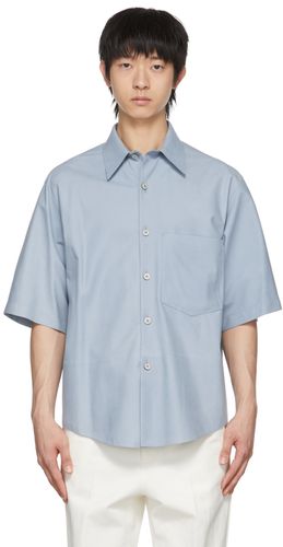 Blue Suede Shirt - Ermenegildo Zegna Couture - Modalova