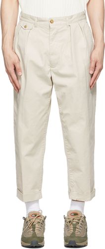 Off-White Cotton Trousers - BEAMS PLUS - Modalova