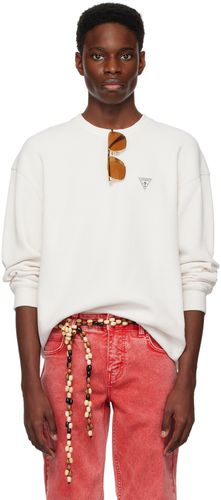 Off-White Thermal Sweatshirt - Guess Jeans U.S.A. - Modalova