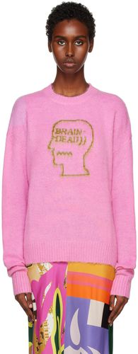 Brain Dead Pink Superfuzz Sweater - Brain Dead - Modalova