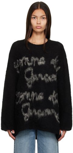 Black Jacquard Sweater - Comme des Garçons Homme Plus - Modalova