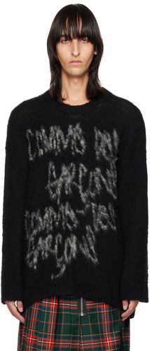 Black Intarsia Sweater - Comme des Garçons Homme Plus - Modalova