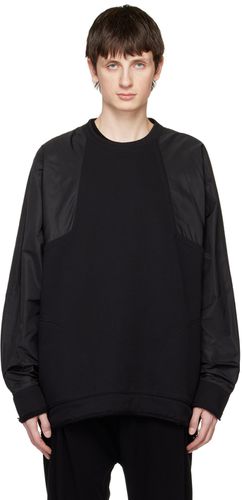 Black Paneled Sweatshirt - Isabel Benenato - Modalova