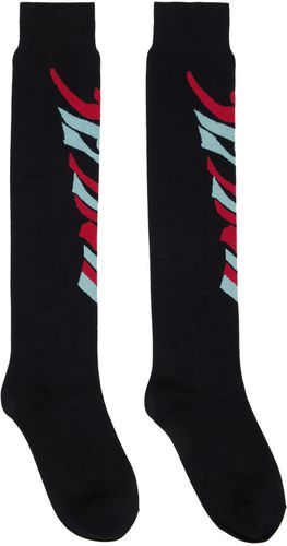 Black Calf-High Socks - Comme des Garçons Homme Plus - Modalova