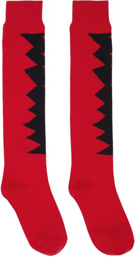 Red Graphic Socks - Comme des Garçons Homme Plus - Modalova