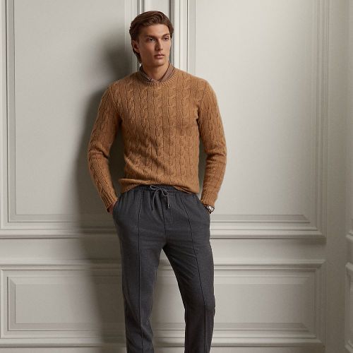Pantaloni in flanella di lana - Purple Label - Modalova